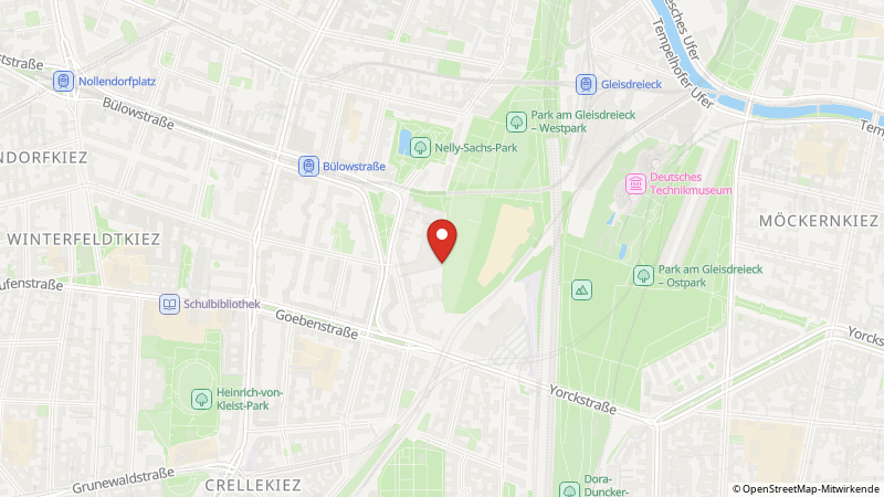 Karte mit den Standorten des Angebots