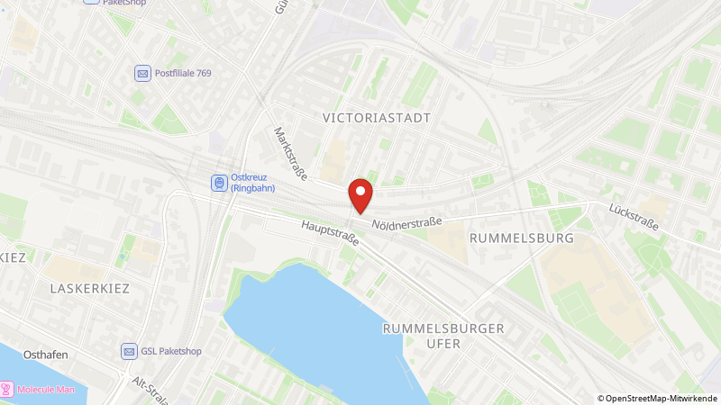 Map showing the locations of this offer