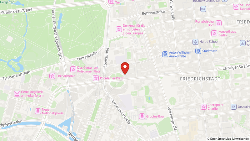 Map showing the locations of this offer