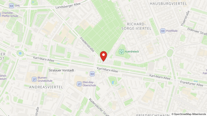 Map showing the locations of this offer