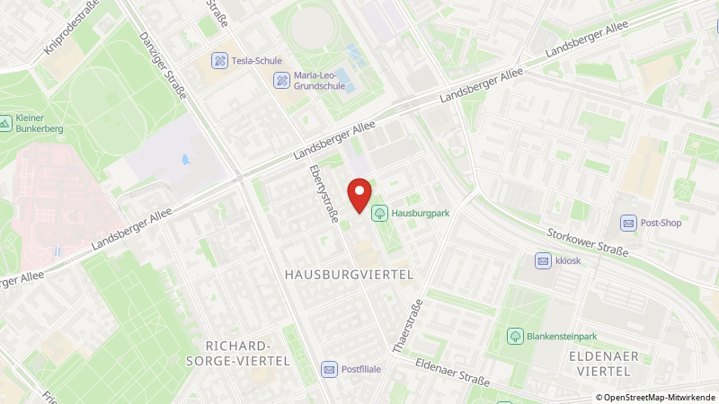Map showing the locations of this offer