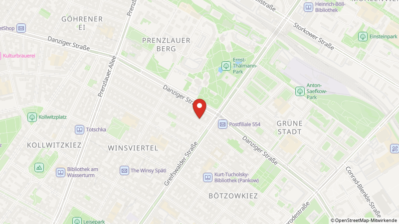 Map showing the locations of this offer
