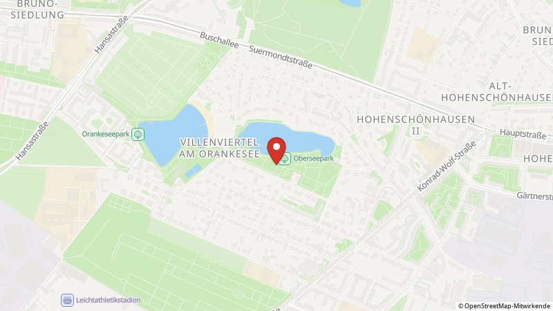 Karte mit den Standorten des Angebots