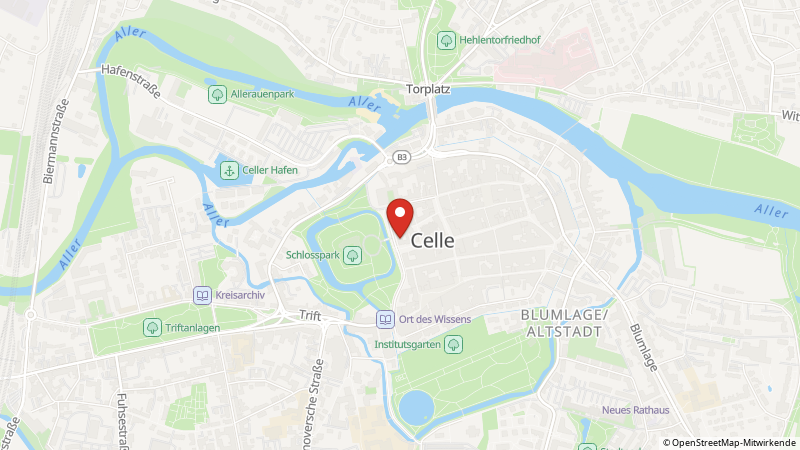 Map showing the locations of this offer