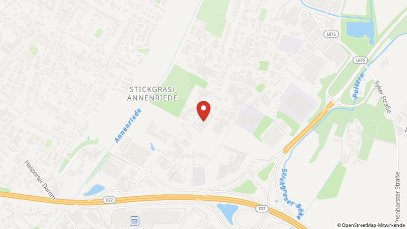 Map showing the locations of this offer