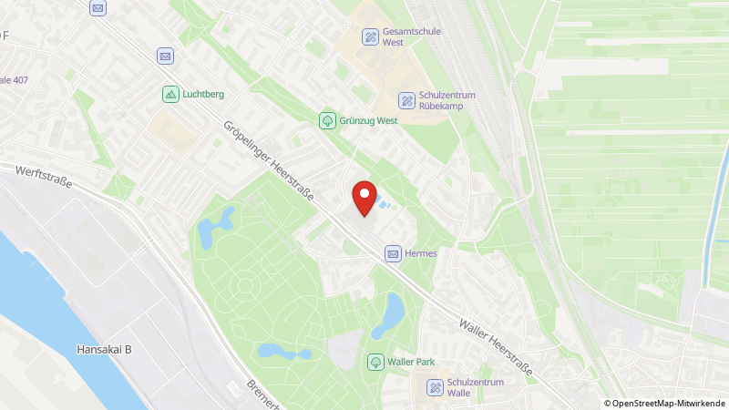 Map showing the locations of this offer