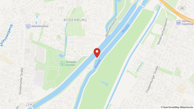 Map showing the locations of this offer