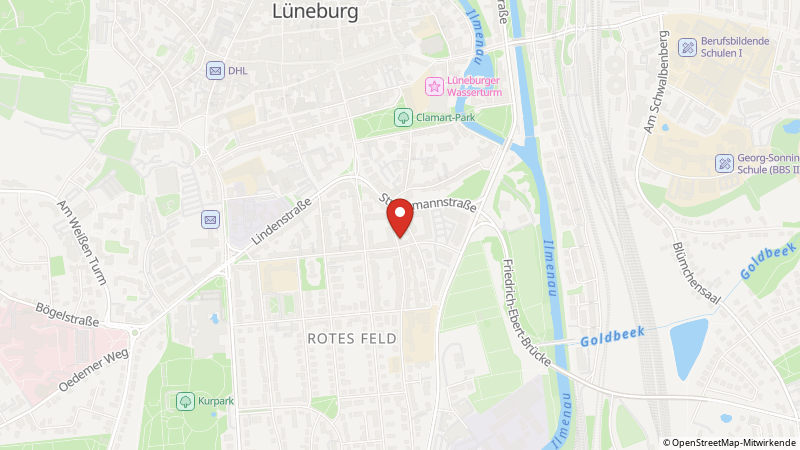 Karte mit den Standorten des Angebots