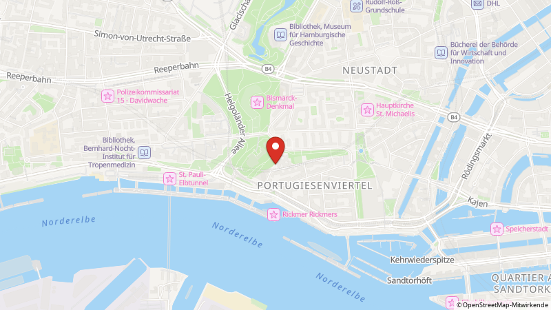 Karte mit den Standorten des Angebots