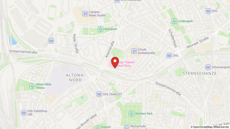Map showing the locations of this offer