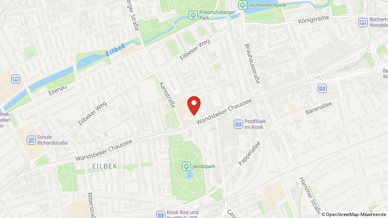 Map showing the locations of this offer