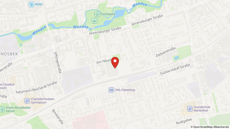 Map showing the locations of this offer