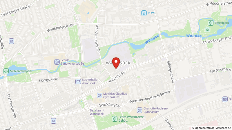Map showing the locations of this offer