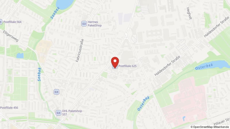 Map showing the locations of this offer