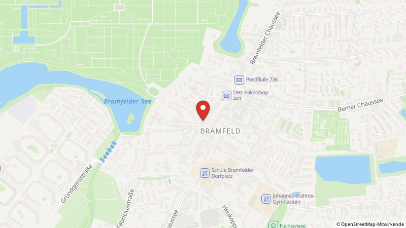 Map showing the locations of this offer