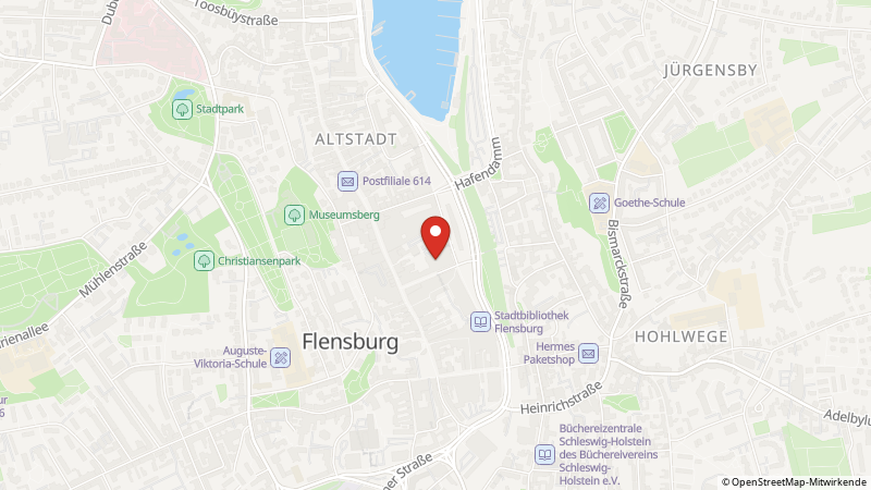 Karte mit den Standorten des Angebots
